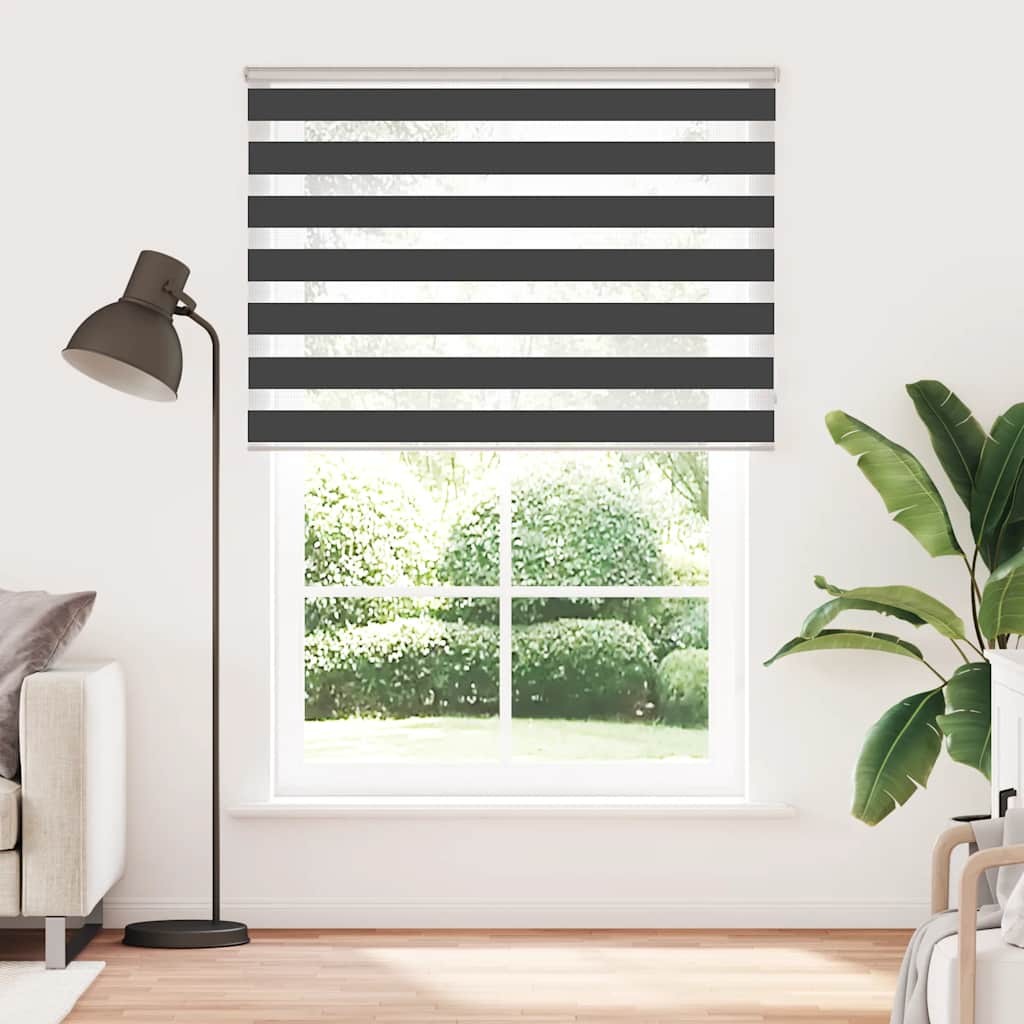 Tenda Zebra Giorno e Notte Nera 160,9 cm | Design Moderno Poliestere