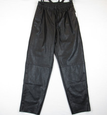 Old Navy Women s Faux Leather Pants Size XS High Rise Billie Straight Leg Black