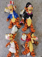 Disney Store Mini Bean Plush Tigger Of The Month Jan,Feb,Jun  Jul 8  4pc Lot