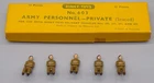 Vintage DINKY Toys #603 Army Personnel Private Seated DIECAST w/ BOX Military !!