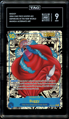 TAG 9 MANGA ALT ART BUGGY One Piece 2024 Emperors/New World