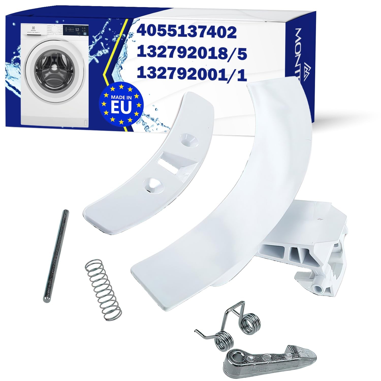 Poignée de hublot blanche pour lave-linge AEG code 1327920185