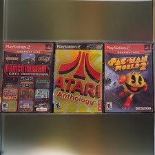 Namco Museum, Atari Anthology, Pac-Man World 2 PlayStation 2 Manuals Included