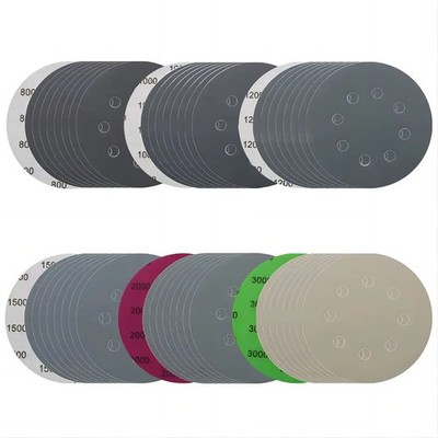 Schleifscheiben Klett 5~17 Loch Exzenter Schleifpapier P80~P5000 Schleifblatt