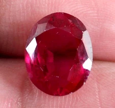 6.50 Ct Natural Oval Burma Red Ruby Gemstone Certified A33672 New Inventory