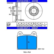 Kits de frein Opel COMMODORE