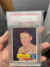 1957-58 Topps Joe Holup #76 (RC) PSA 7 NM