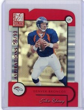 1999 Donruss Elite Aspirations Diecut #26 John Elway No 56 of 93