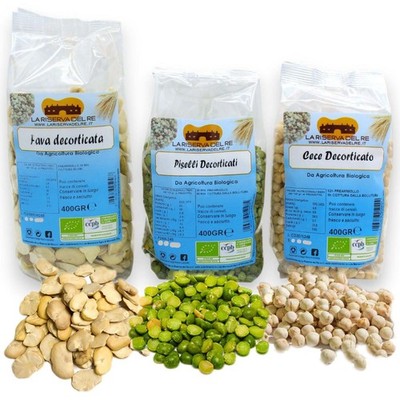 Foul Bio Sizilianer Geschält - Fava, Erbsen Oder Cece (1Unità) - 400 G