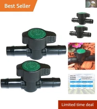 Versatile Inline Ball Valves for 1/2" Tubing - 2-Pack with Secure Flow Control