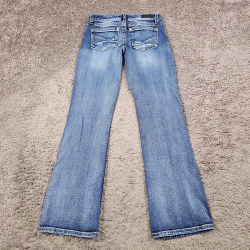 Daytrip Jeans Damen 28 lang Boot Cut Low Rise Medium Wash Stretch Denim 28x33 - Bild 8 von 12