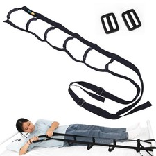 KkaFFe Bed Ladder Assist,Pull Up & Sit Assist Device with One Size, Black