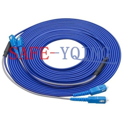 200M Indoor Armored Fiber Patch Cord Duplex SM SC-SC UPC FTTH Fiber Cable Jumper