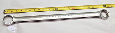 PROTO 1-11/16'' / 1-5/8'' Box Wrench 12 Point No. 1164, Nickel Plate, 24'' Long USA