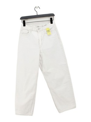 COS Women's Jeans W 28 in White 100% Cotton Mom