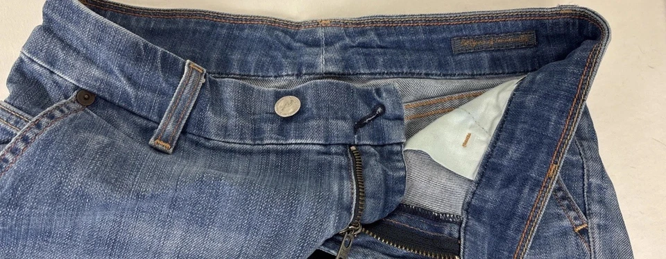 Citizens Of Humanity Low Rise Cut-Off Denim Shorts Size 26 Blue Jeans - Image 3 of 4