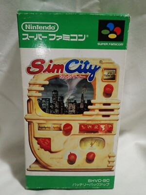 SimCity (Nintendo Super Famicom Maxis) Complete, Japanese