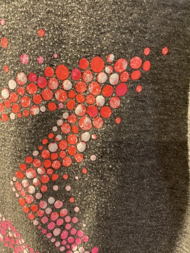 Justice Girls Long Sleeve Gray Hoodie With Big Pink Star Sz 8 Very Cute! - Picture 2 of 4