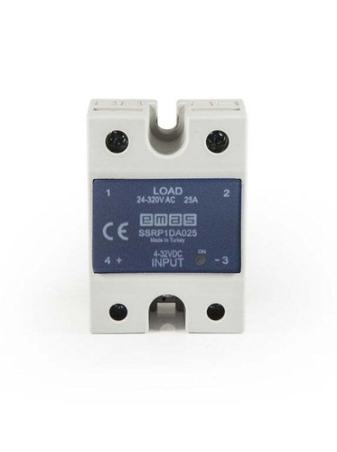 1PH Halbleiterrelais EMAS SSRP1DA025 | 4-32V Steuerung / Last 25A 24~320V | UK - Bild 1 von 3