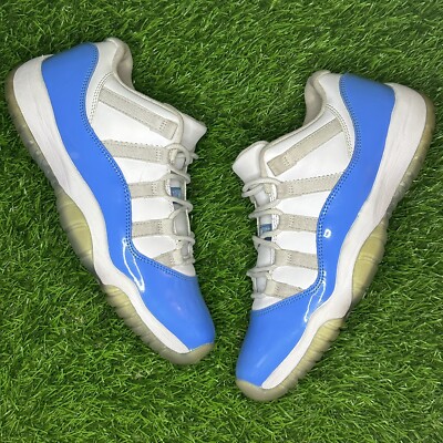 Nike Air Jordan 11 Retro Low UNC Size 7Y White University Blue