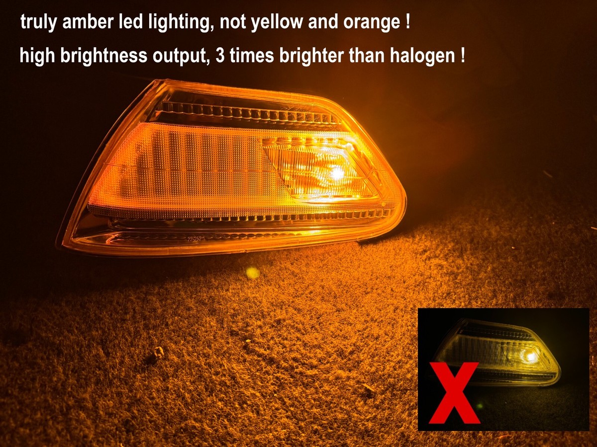 JDM Crystal Lens LED Side Marker Light For Toyota Mark II JZX100