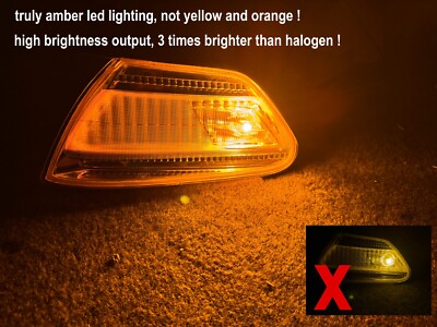 JDM Crystal Lens LED Side Marker Light For Toyota Mark II JZX100