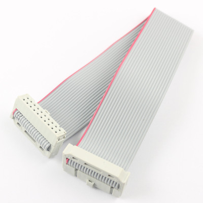 2Pcs 2.54mm Pitch 2x10 Pin 20 Pin 20 Wire IDC Flat Ribbon Cable Length 30CM