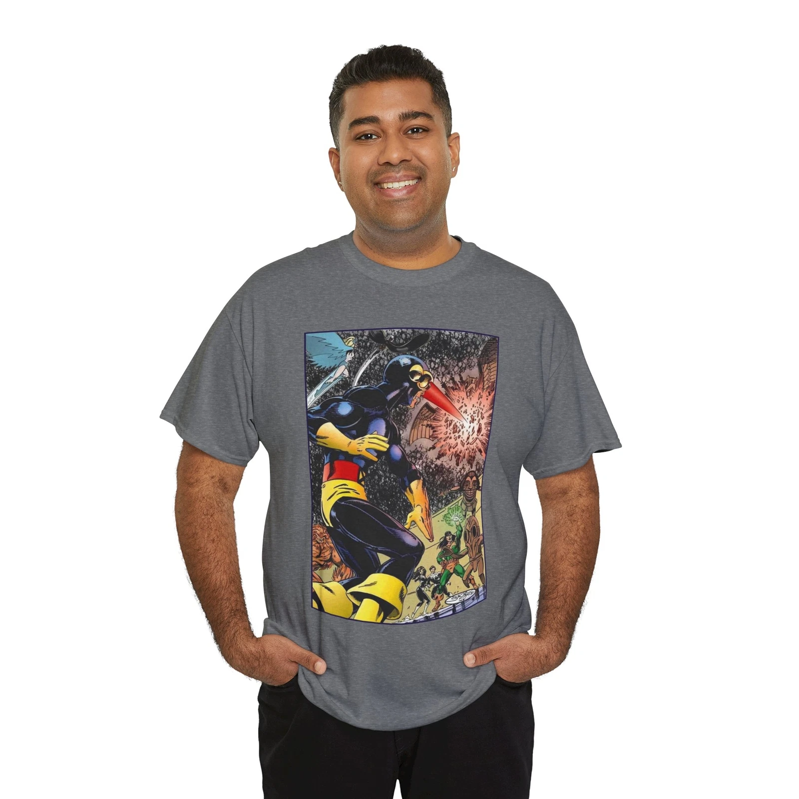 Alpha Flight Vs Cyclops T-Shirt - Marvel Comics - John Byrne Art - Snowbird
