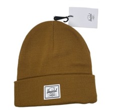 Herschel Supply Company Elmer Rib Knit Beanie Hat Brown One Size NWT