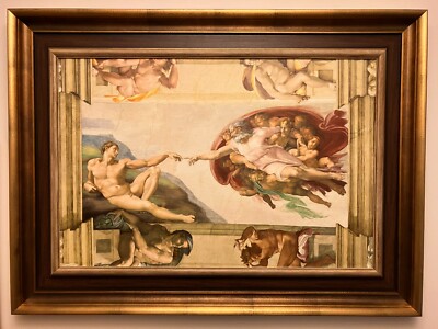 ''The Creation of Adam'' Kunstdruck auf Keilrahmen nach Michelangelo