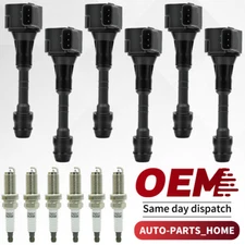 6Pack Ignition Coil & Spark Plug For Nissan Altima Maxima Quest Murano 3.5 UF349