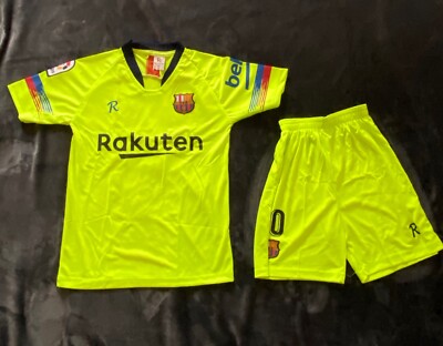 Men's xs Fc Barcelona neon green kit
