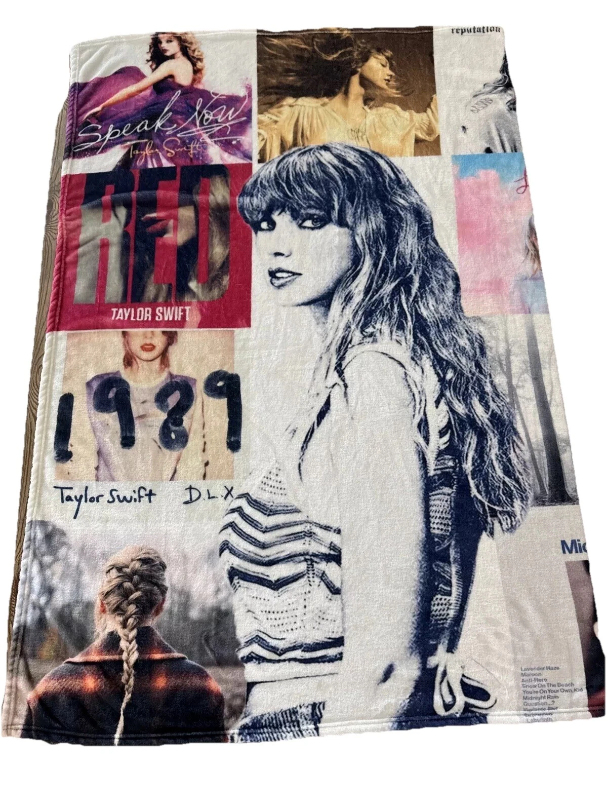 Taylorr Swifts Fleece Blanket Throw Album Backdrop Super Soft