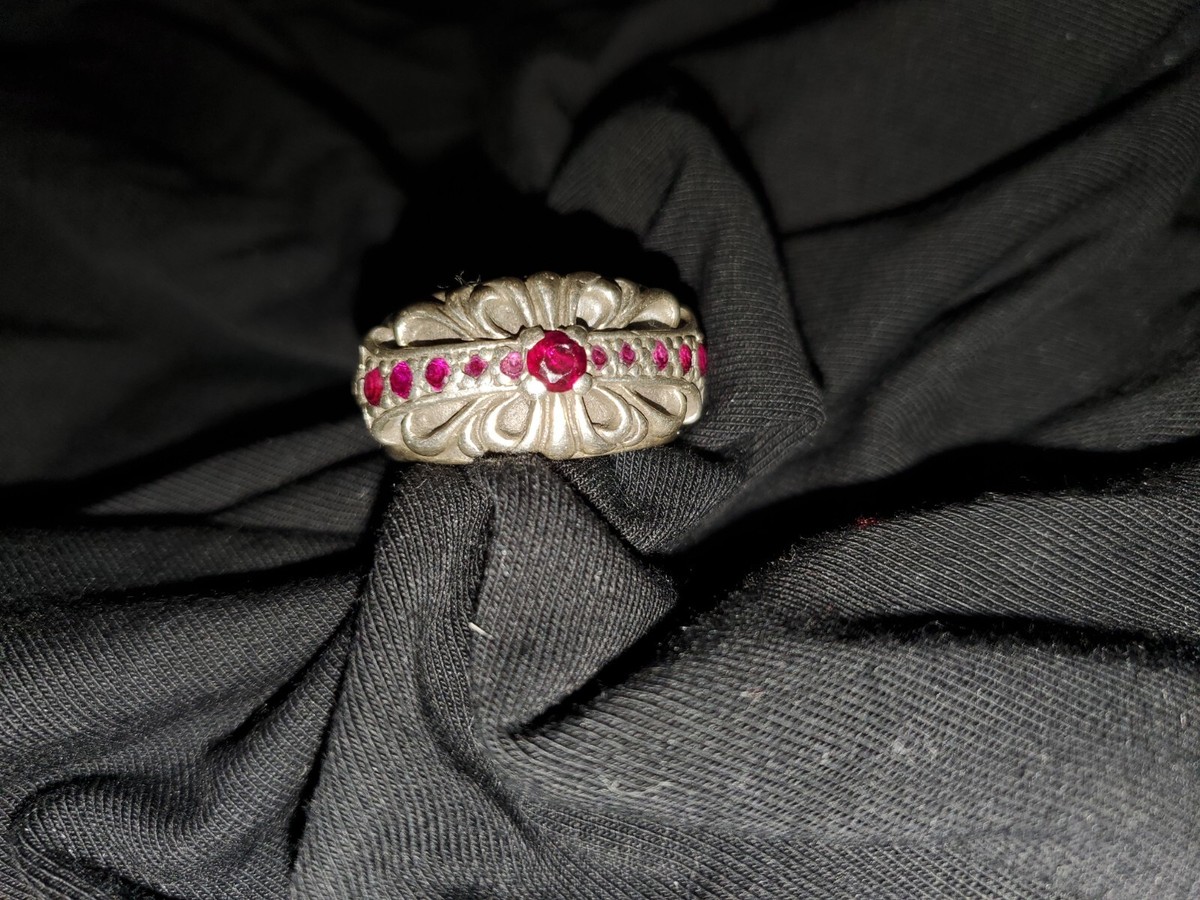 Chrome hearts 18k クロムハーツ ruby chrome hearts ruby ring | eBay