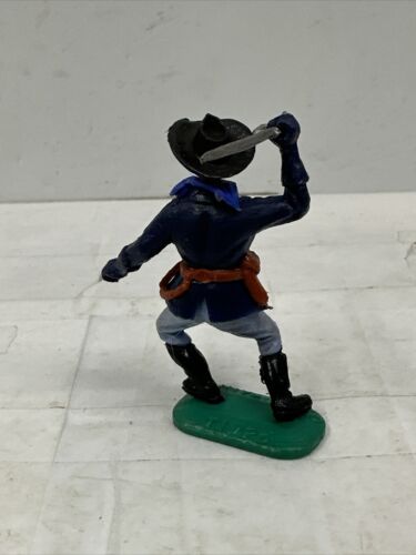 TIMPO VINTAGE SWOPPET FRONTIER FORT 7. KAVALLERIE KUNSTSTOFFSPIELZEUG mit Schwert - Bild 2 von 5