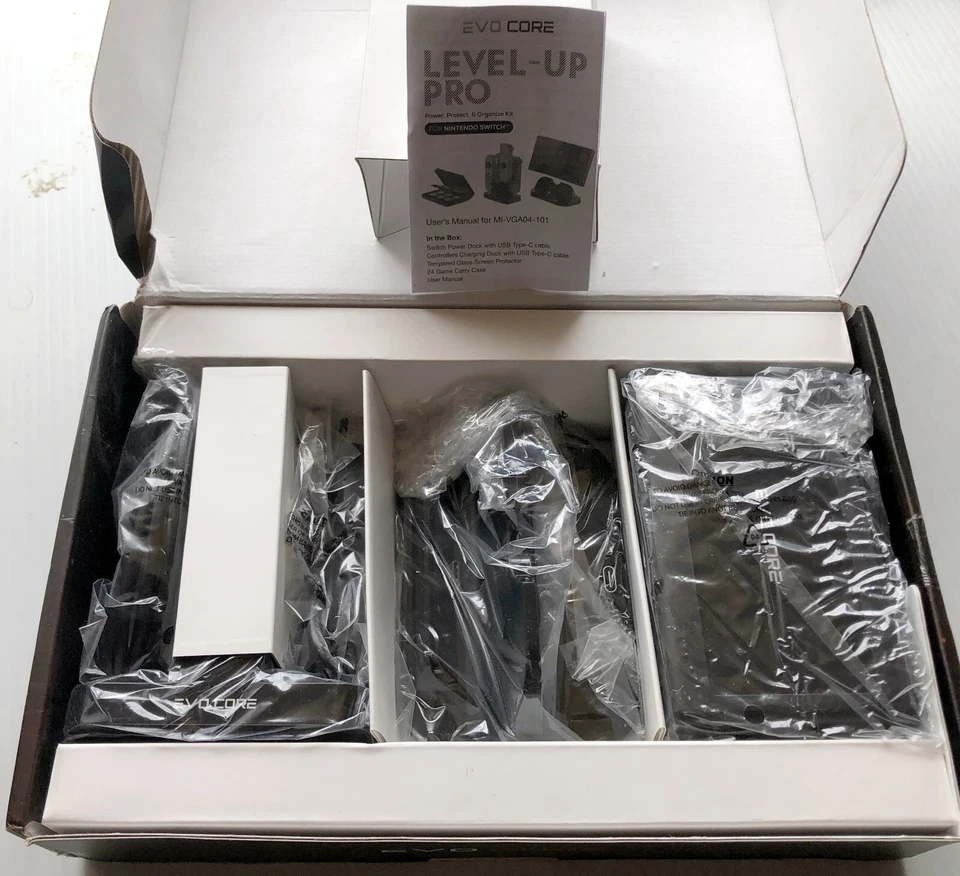LEVEL-UP PRO Power, Protect & Organize Kit for Nintendo Switch by Evo Core - New - Image 3 of 3