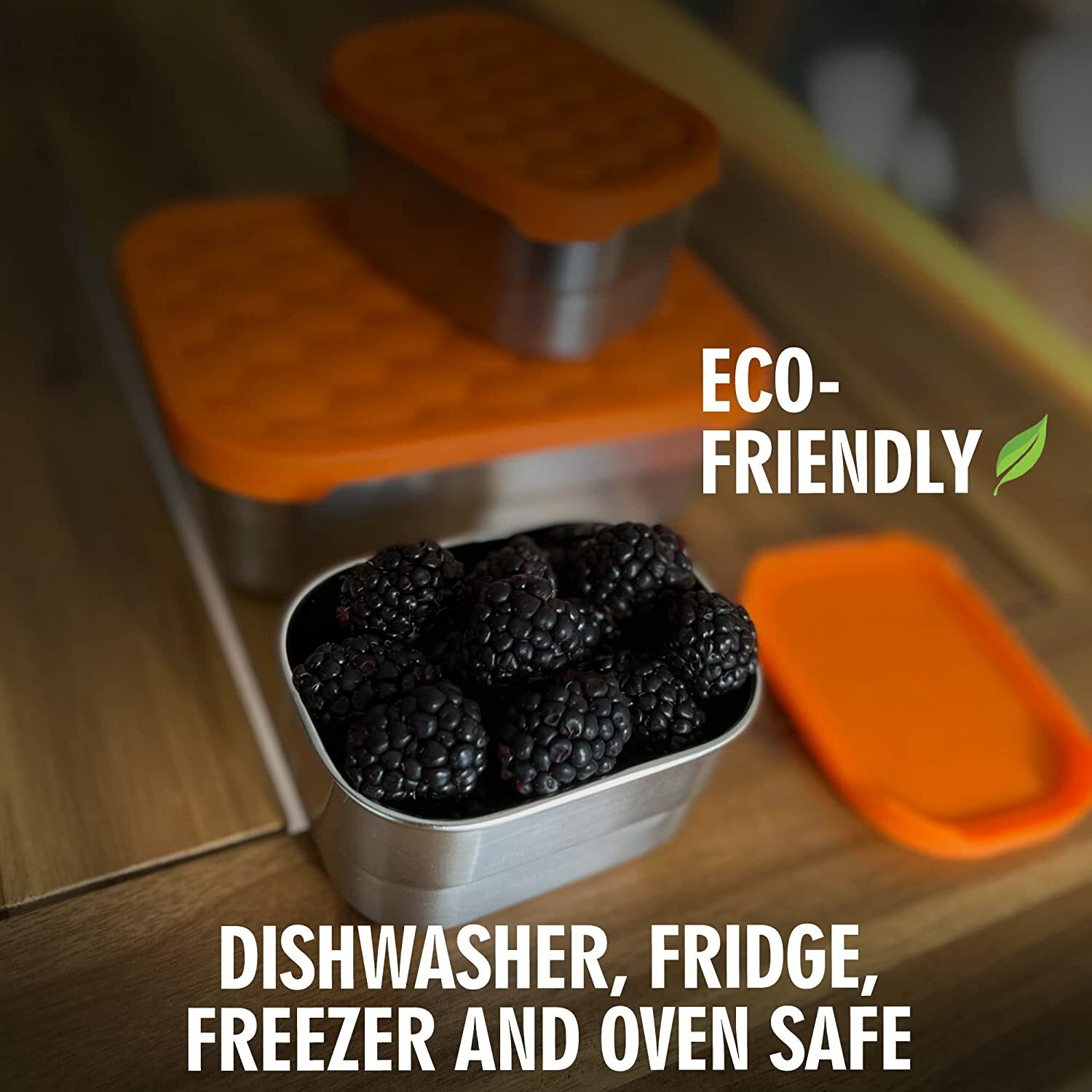 Stainless Steel Containers with Lids, Food Storage for Lunch Boxes (Set