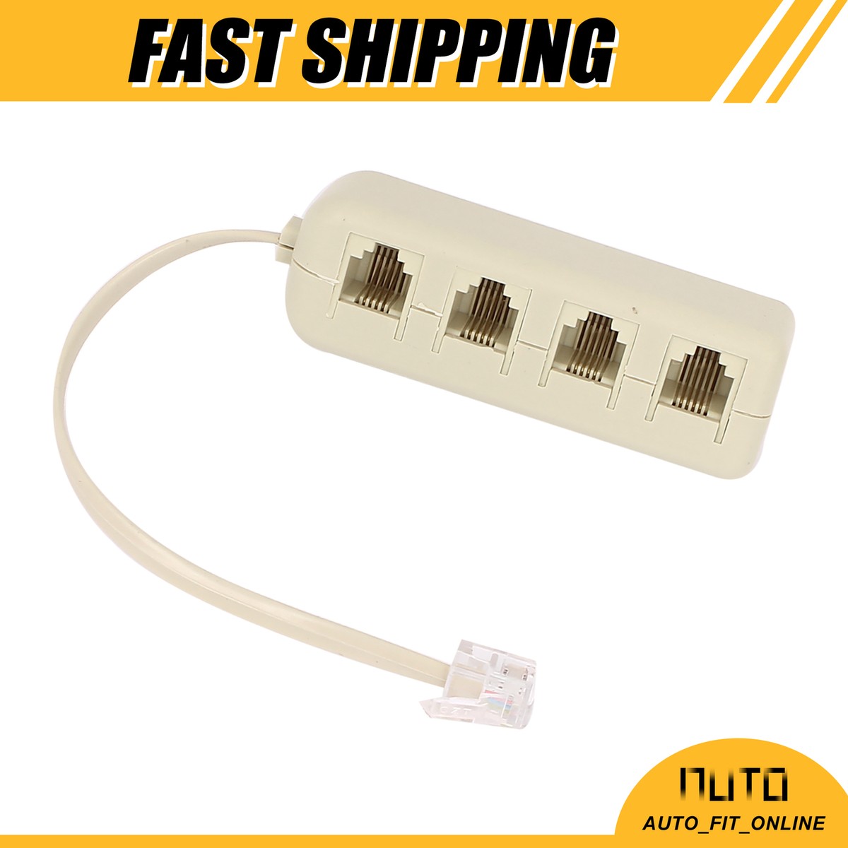 Telephone Cords For Landline Phones 2-Way Phone Line Splitter (3