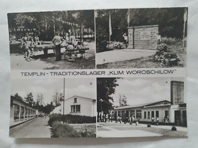 Templin Traditionslager ''Klim Woroschilow''. 4 Ansichten. Echtfoto RP, Echt Foto. 