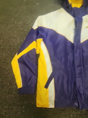 NFL Brand Minnesota Vikings 2 in 1 Jacke Weste Fleece Lila Herren Größe XL  - Bild 2 von 9