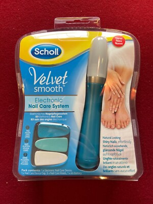 Lot of 6 -Scholl Velvet Smooth Electronic Nail Care System - New - Free Ship USA