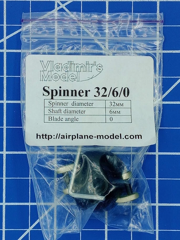 RC Model Airplane BLACK SPINNER  NEW OLD STOCK 32/6/0 - Image 2 of 2