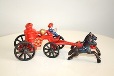 Historische  Feuerwehr, Metall Spielzeug, Gusseisen, mehrfarbig, wundersch&ouml;n!