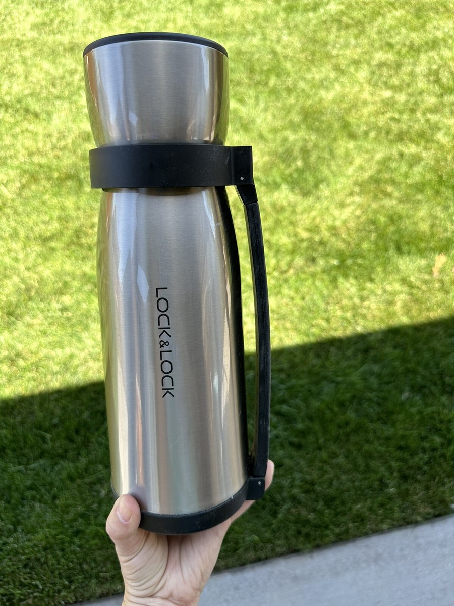 LOCK LOCK Line Stainless Steel Vacuum Insulated Thermal Travel Mug  oz