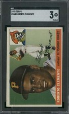 1955 Topps #164 Roberto Clemente - SGC 3 (Cracked Case)