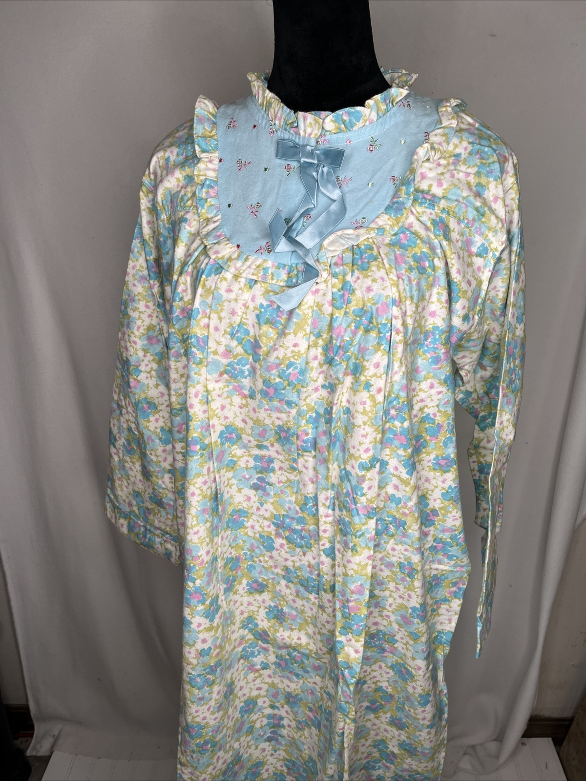 NWOT Vintage JCPenney Adonna Size 42 Long Flannel Nightgown Gown Medium