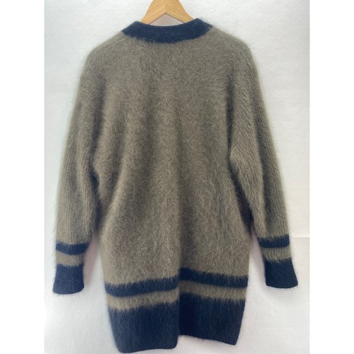 Vintage Rare Find Venesha 80% Angora Fuzzy Button Lagenlook Sweater Coat Sz M - Picture 4 of 11