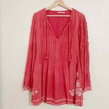 Tularosa Salmon Pink Embroidered Tunic