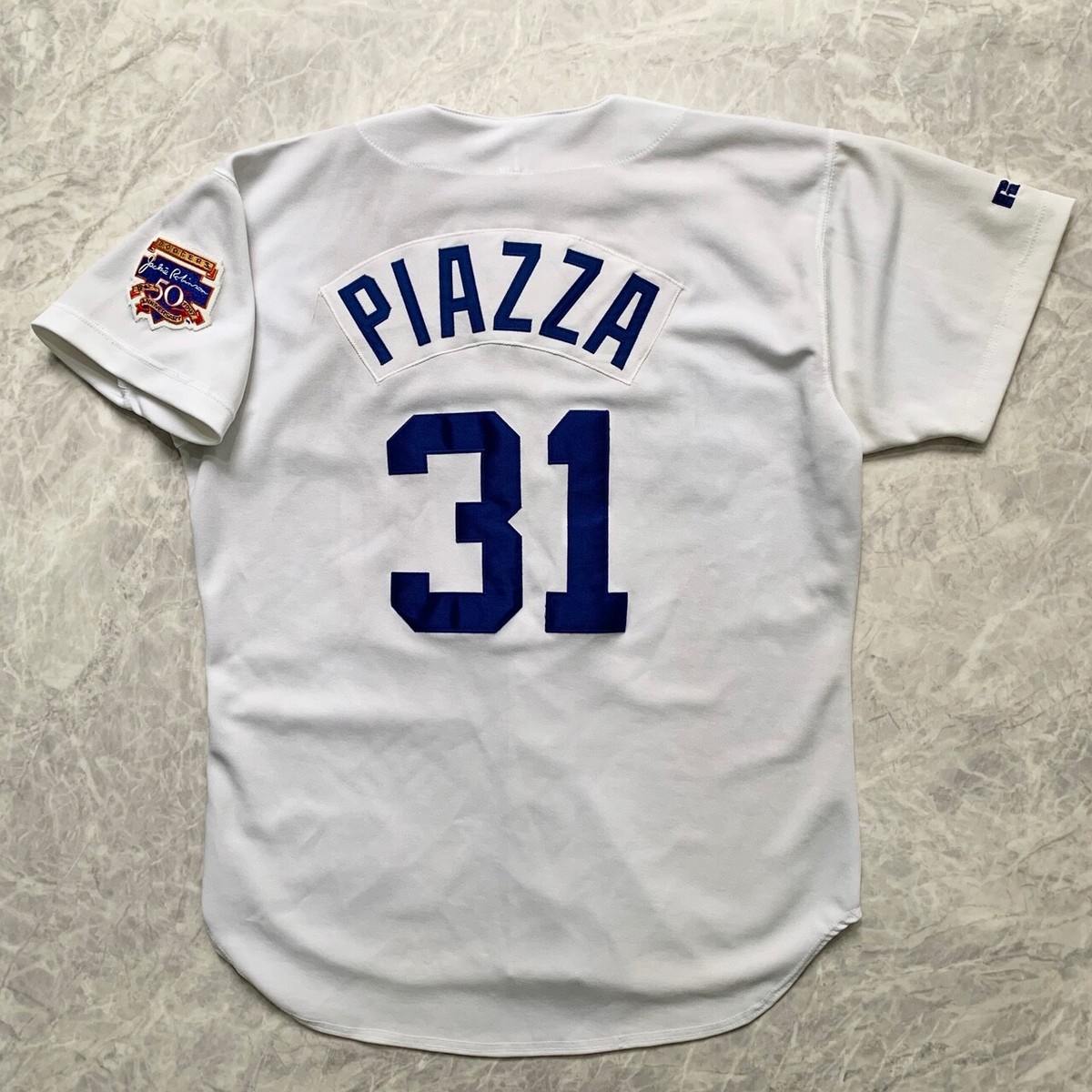 VTG 90s MLB LOS ANGELES DODGERS MIKE PIAZZA RUSSELL AUTHENTIC