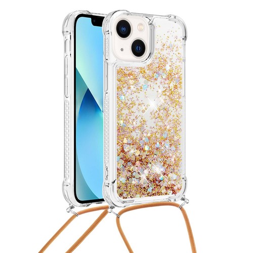 Crossbody Quicksand Glitter Gold Loves Shockproof Case Cover For Various Phone - Picture 3 of 7